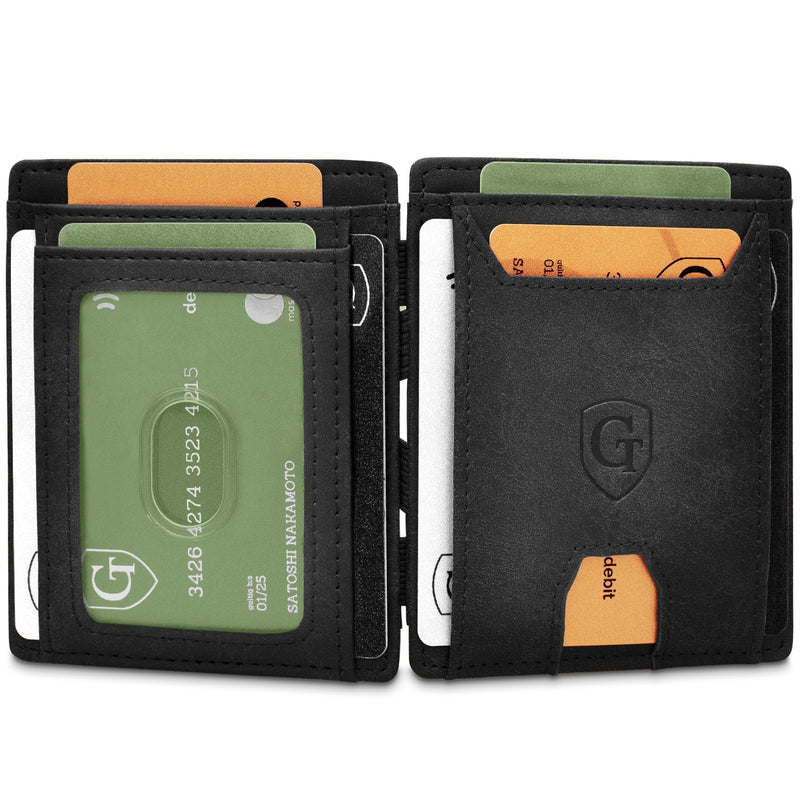 FLAPLET II Magic Wallet Magic Wallet Ohne | mit Sichtfenster Schwarz soft 